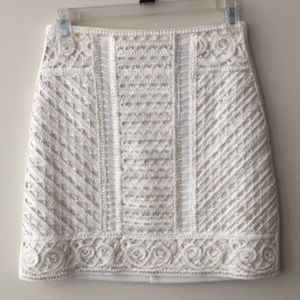 H&M Ribbon-Embroidered Mini Skirt NWT